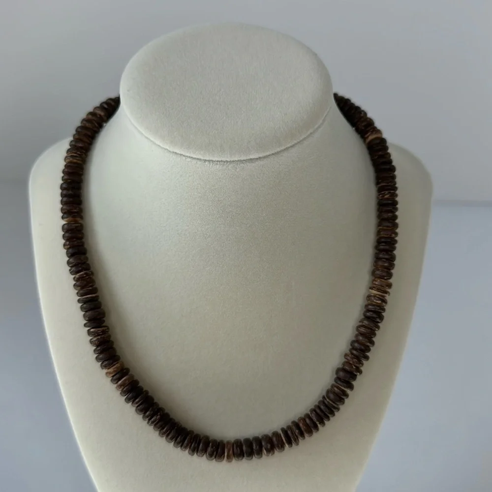Silpada Dark Brown Bamboo Bead Necklace‎ N0833